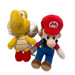 Nintendo 2017 Super Mario 10" & Red Koopa Paratroopa 8" Wings Plush